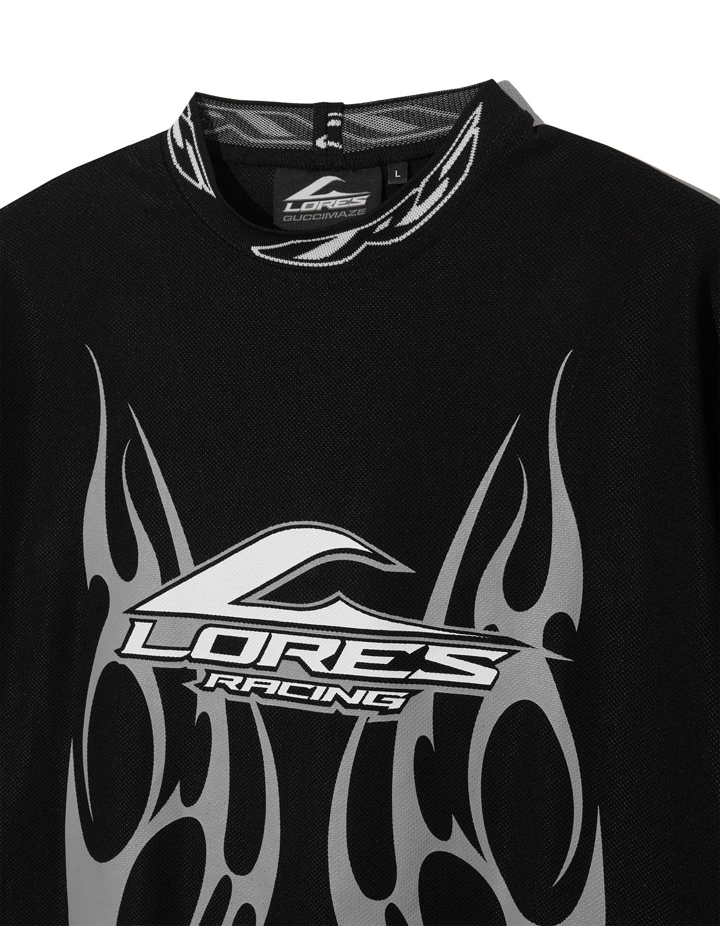 ★LORES★Guccimaze Flame Jersey★送料・関税込★ MUSINSA公式 | LORES Guccimaze Flame Jersey - Black