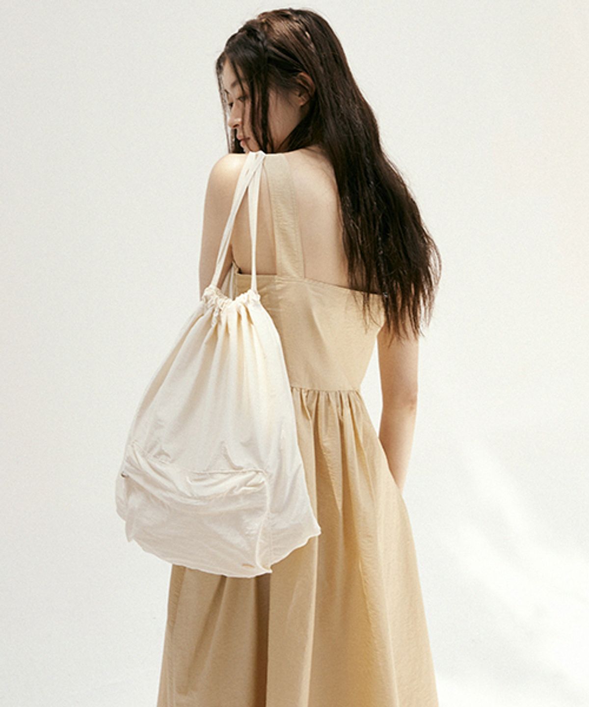 링서울(LINGSEOUL) string backpack-ivory