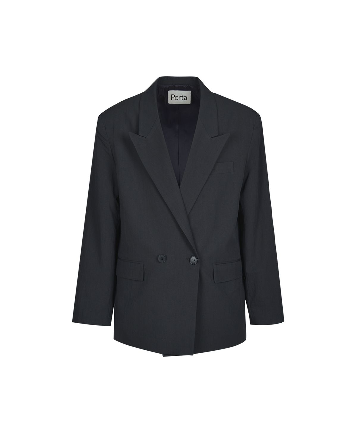 더포르타(THEPORTA) NYLON STANDARD OVER JACKET, CHARCOAL