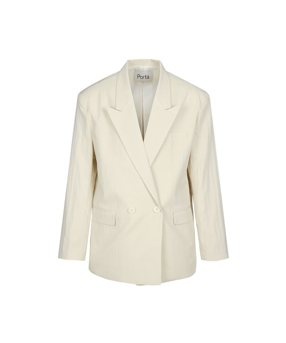 더포르타(THEPORTA) NYLON STANDARD OVER JACKET, IVORY