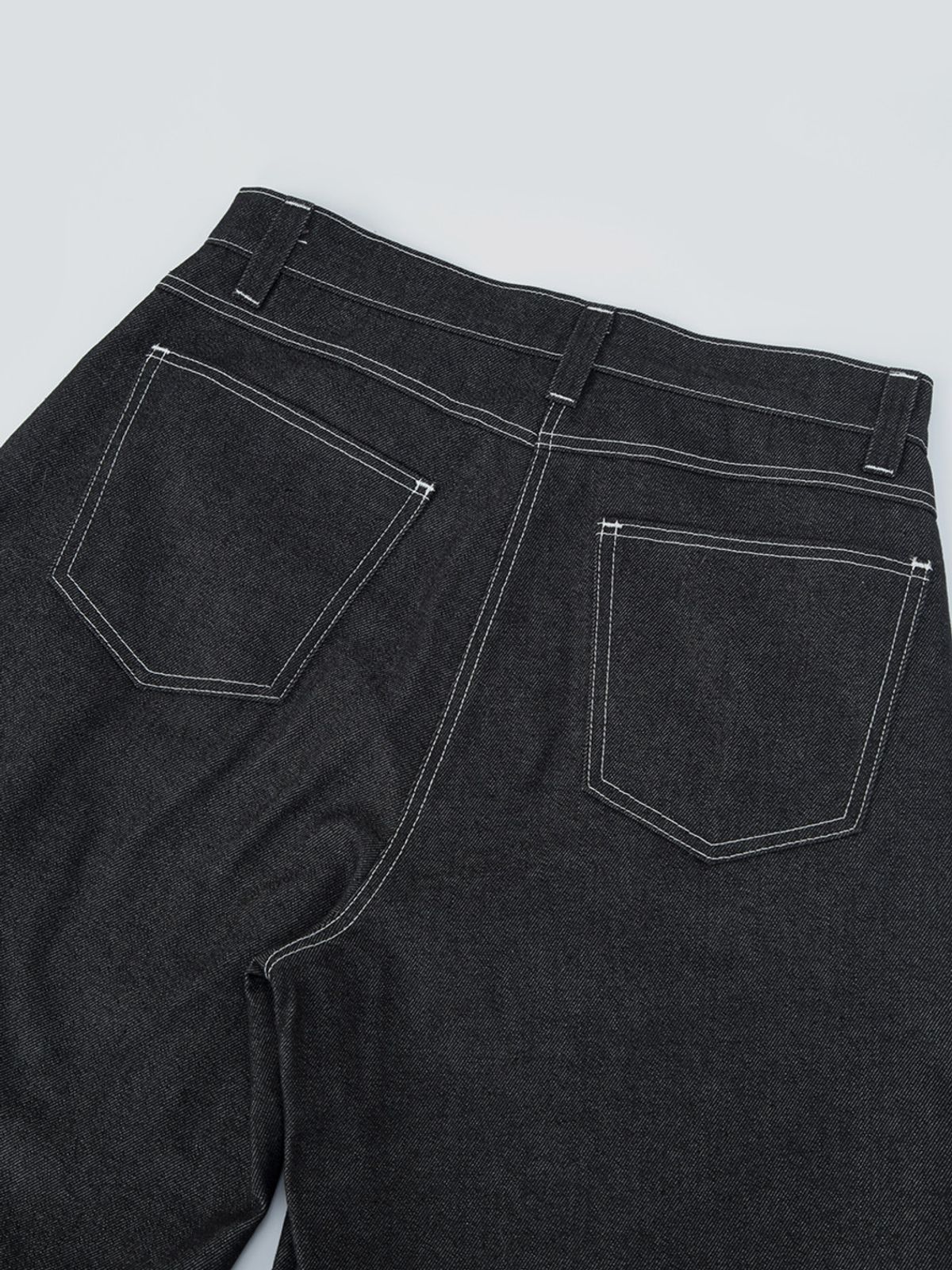 민더리(MEENDERI) LONG WIDE DENIM PANTS - INDIGO