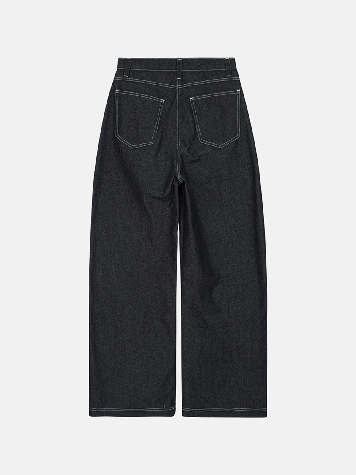 민더리(MEENDERI) LONG WIDE DENIM PANTS - INDIGO