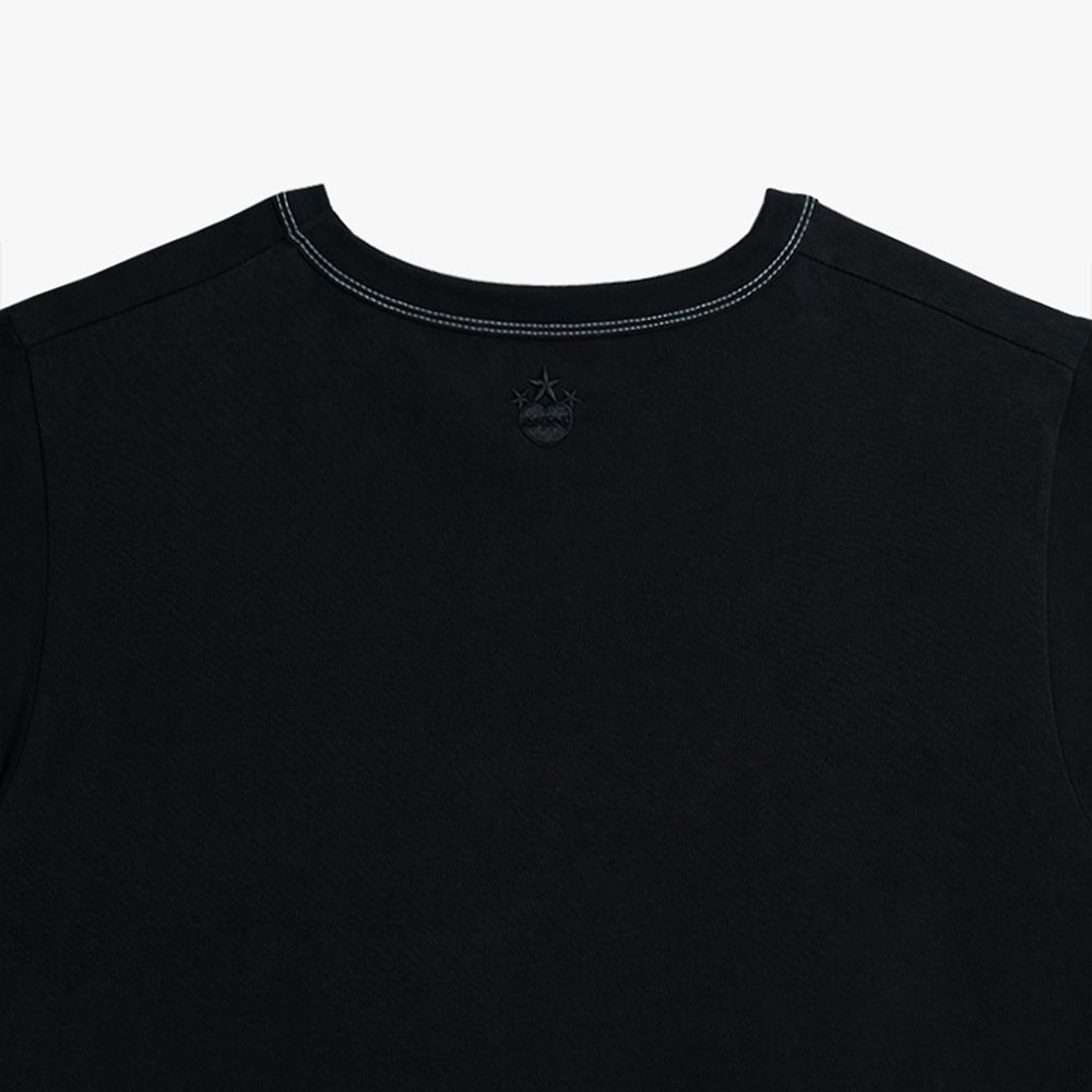 MUSINSA | EERST Star Ringer T-shirt [Black]
