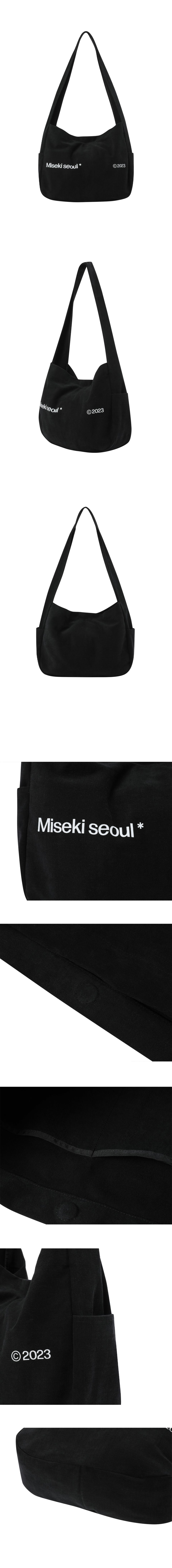 ◆MISEKI SEOUL◆ Cotton big crossbag BLACK MSK2404003 MUSINSA | MISEKI SEOUL Cotton big crossbag CHARCOAL