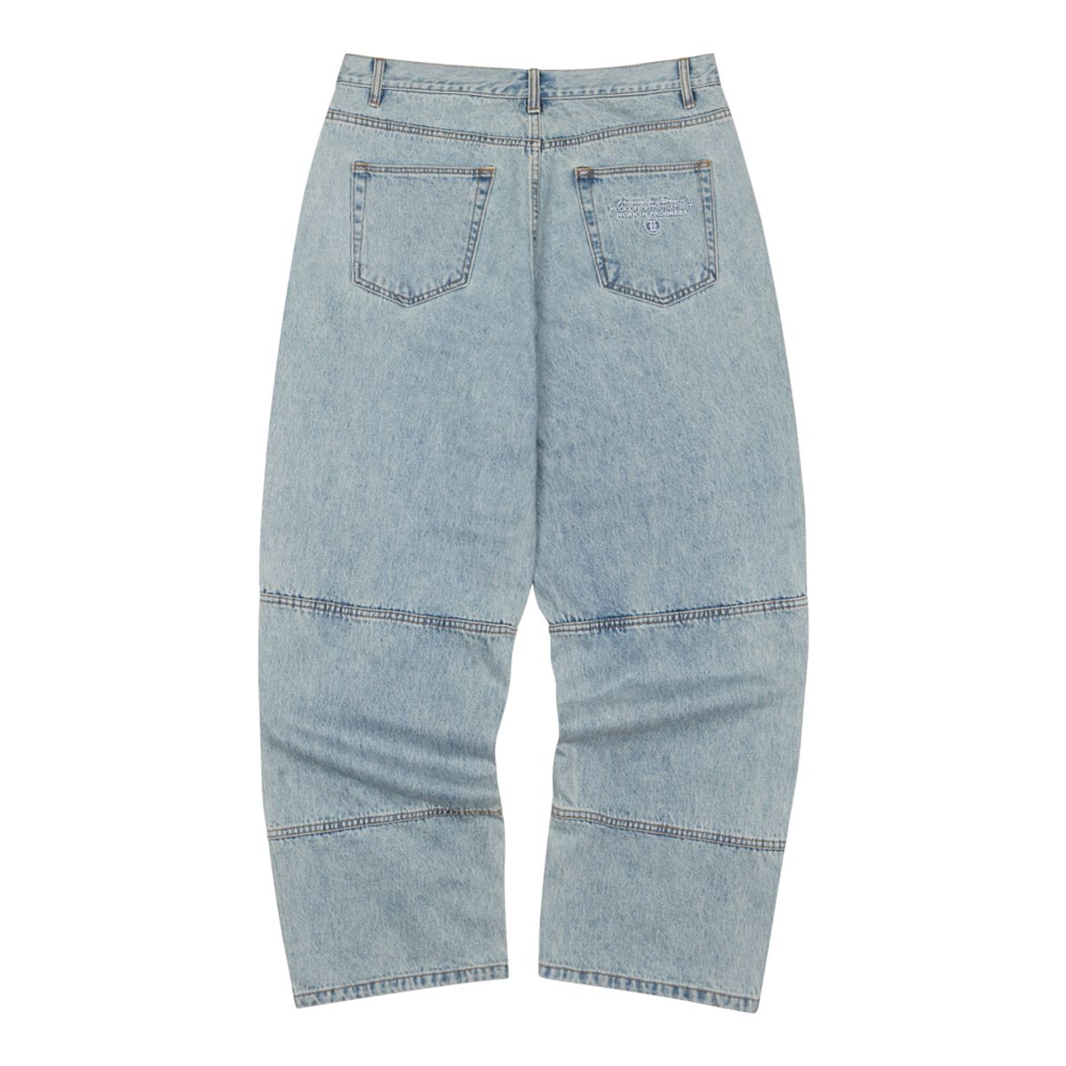 헤레시(HERESSY) F*CK OFF WITH THAT SHIT DENIM PANTS LIGHT BLUE