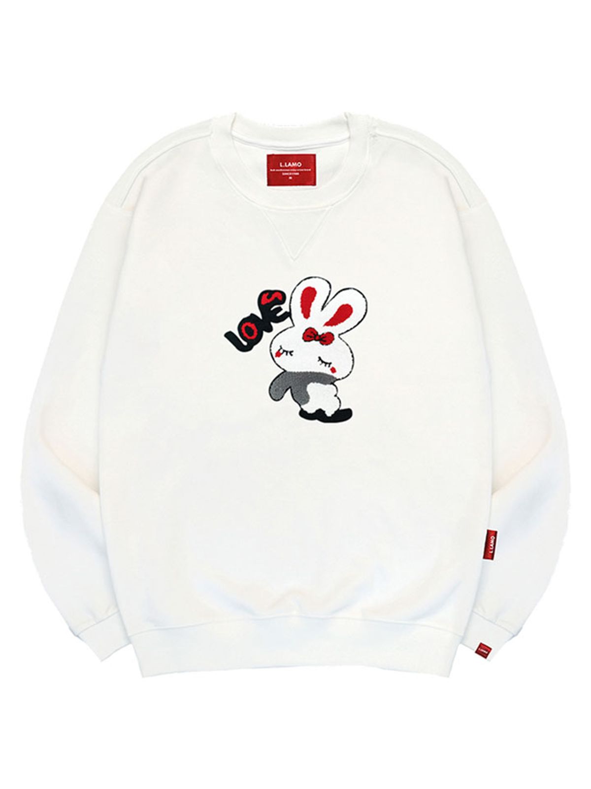 엘라모(LLAMO) 부클래빗 맨투맨 남녀공용 빅사이즈 S~4XL