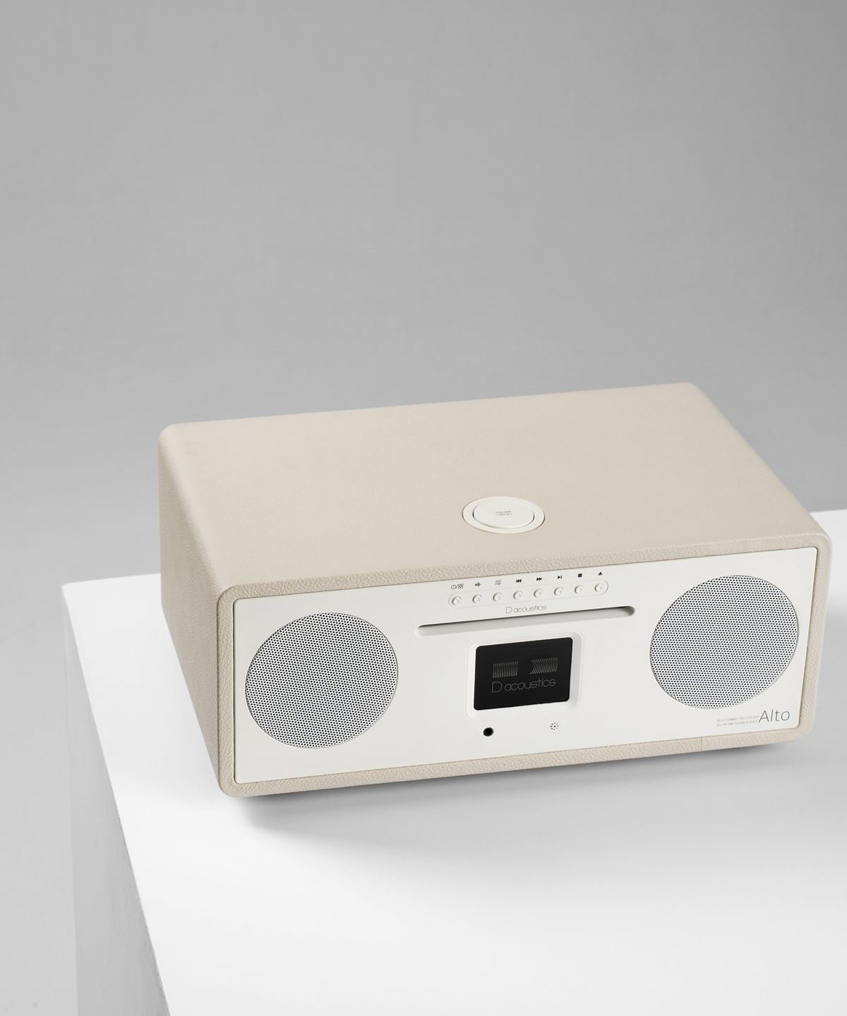 디어쿠스틱(D ACOUSTICS) 알토 크림 미니 컴포넌트 블루투스 오디오 CD플레이어