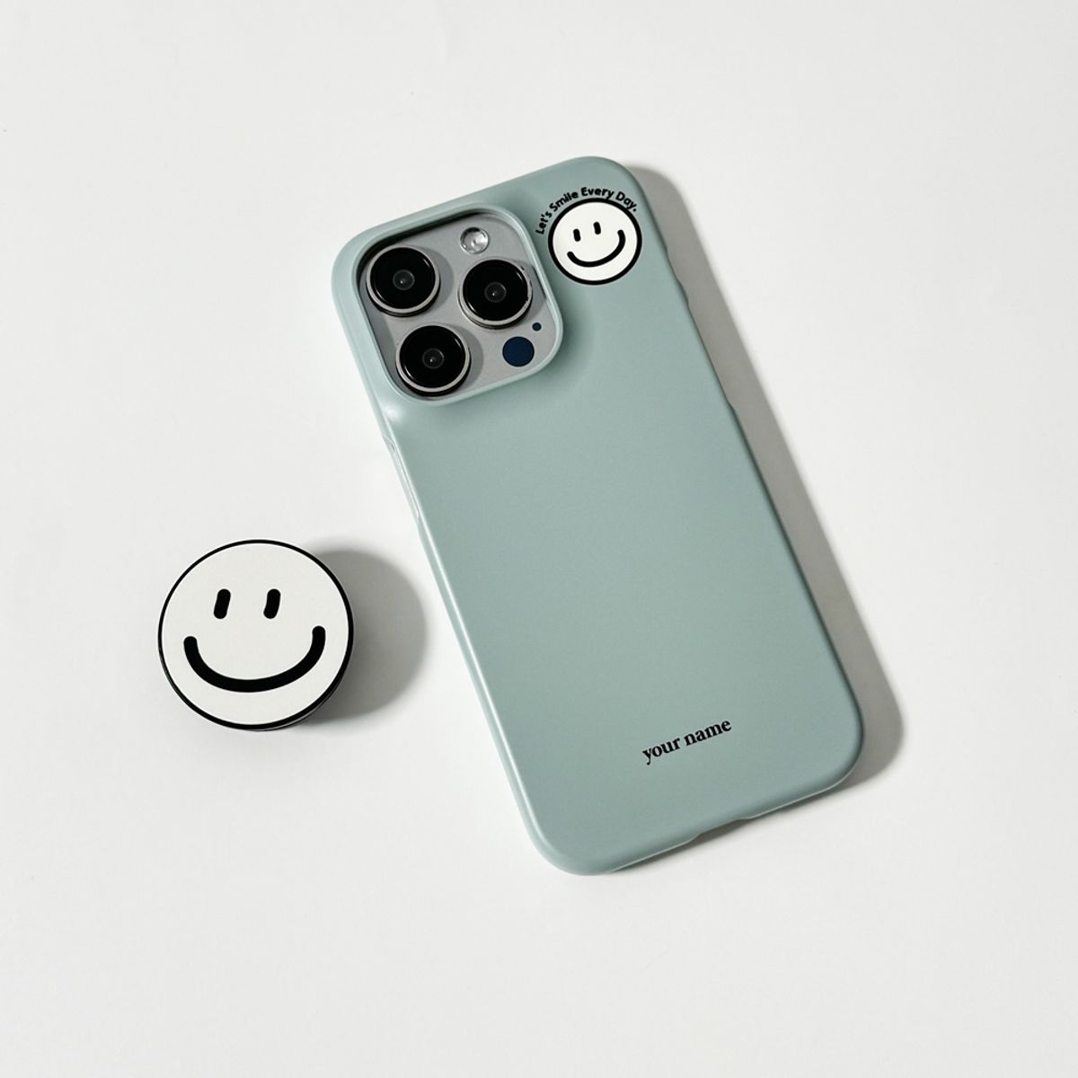 에이쓰리비쓰리(A3B3) Smile Color Greenish Gray 스마일 컬러 그리니쉬 그레이 (하드 케이스)