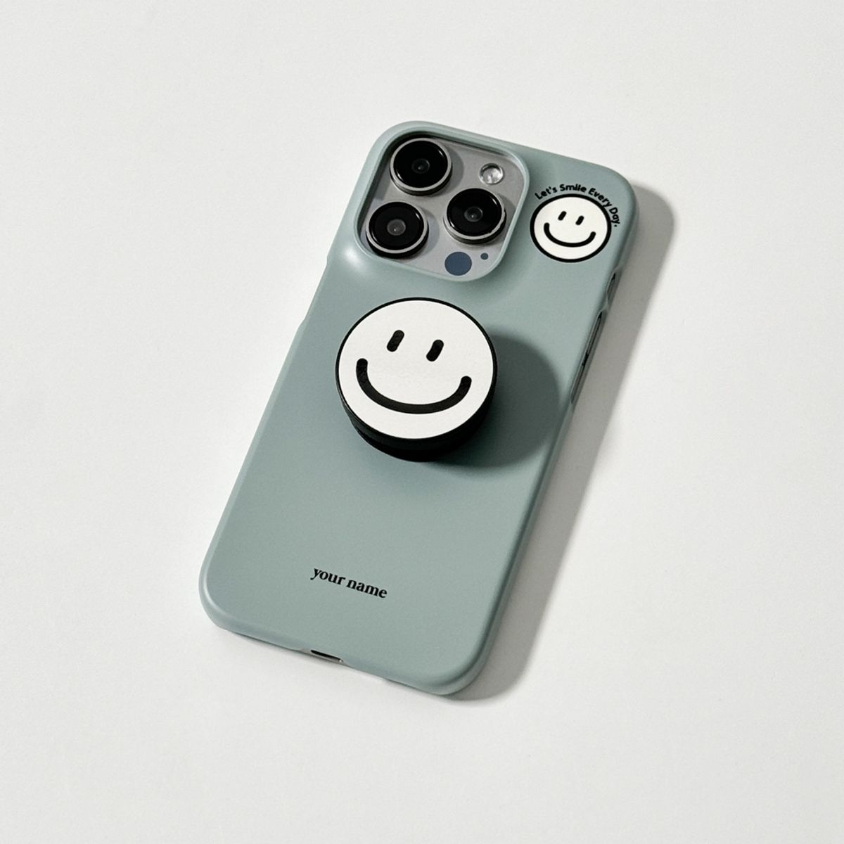 에이쓰리비쓰리(A3B3) Smile Color Greenish Gray 스마일 컬러 그리니쉬 그레이 (하드 케이스)