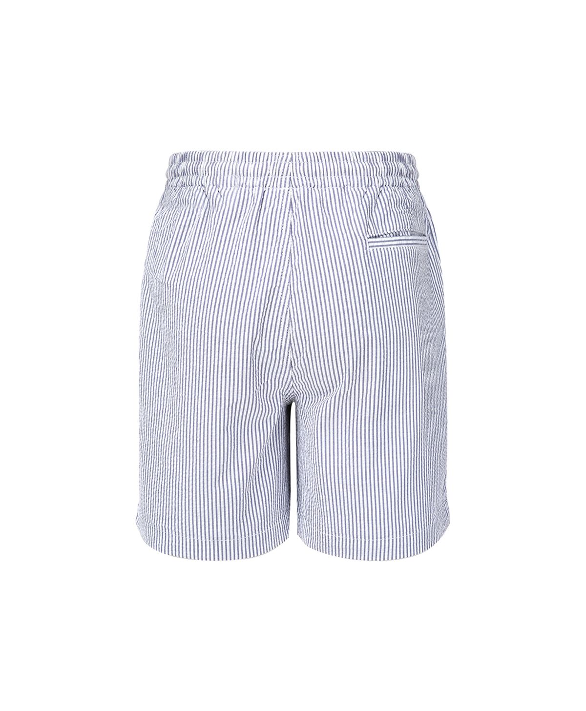 브룩스 브라더스(BROOKS BROTHERS) 프라이데이 시어서커 스트라이프 쇼츠 (블루) (BBPSMF8341MEM)