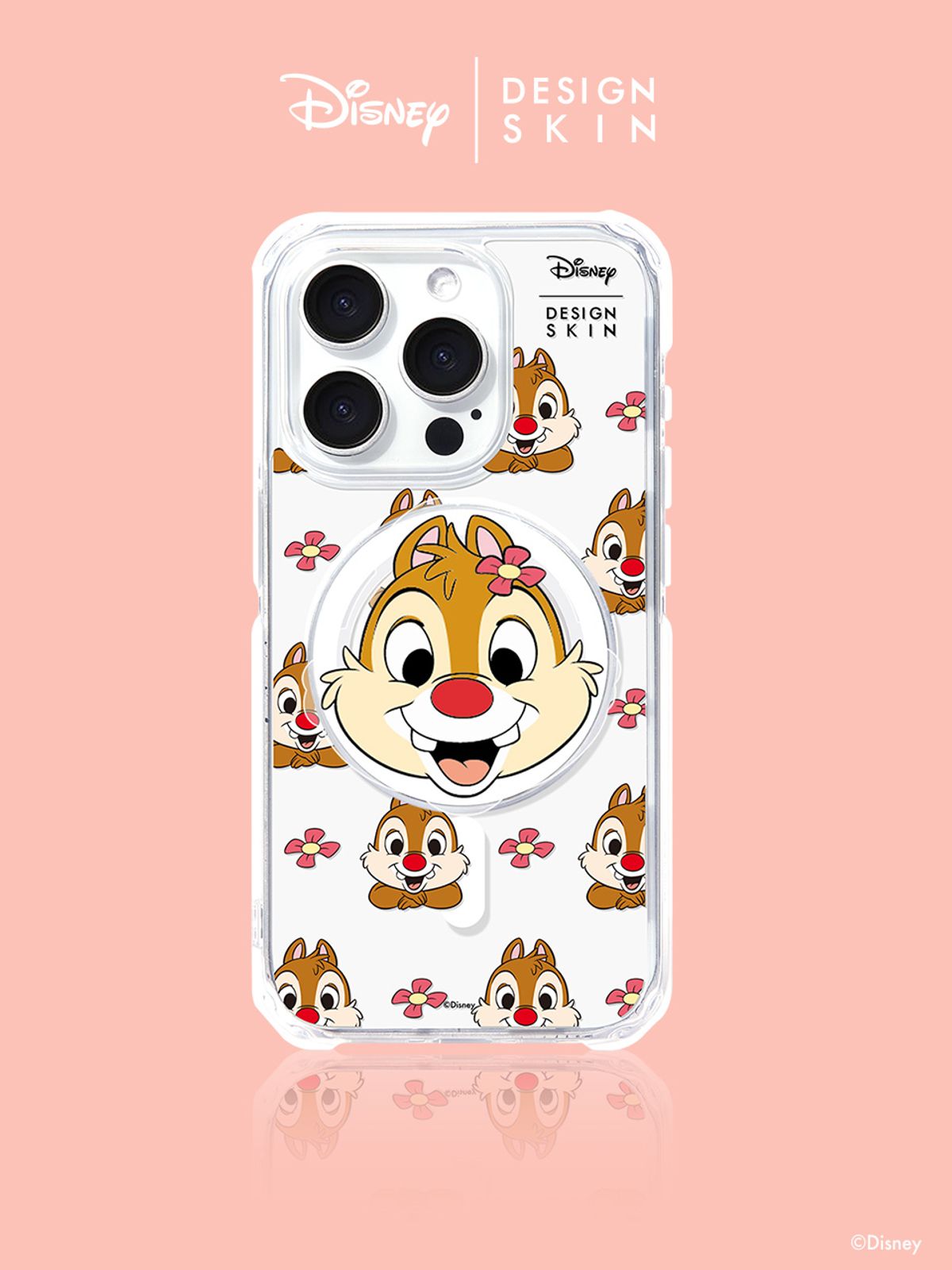 디자인스킨(DESIGNSKIN) [SET] 디즈니 데일 맥세이프 그래픽 케이스 + 맥세이프 스마트톡