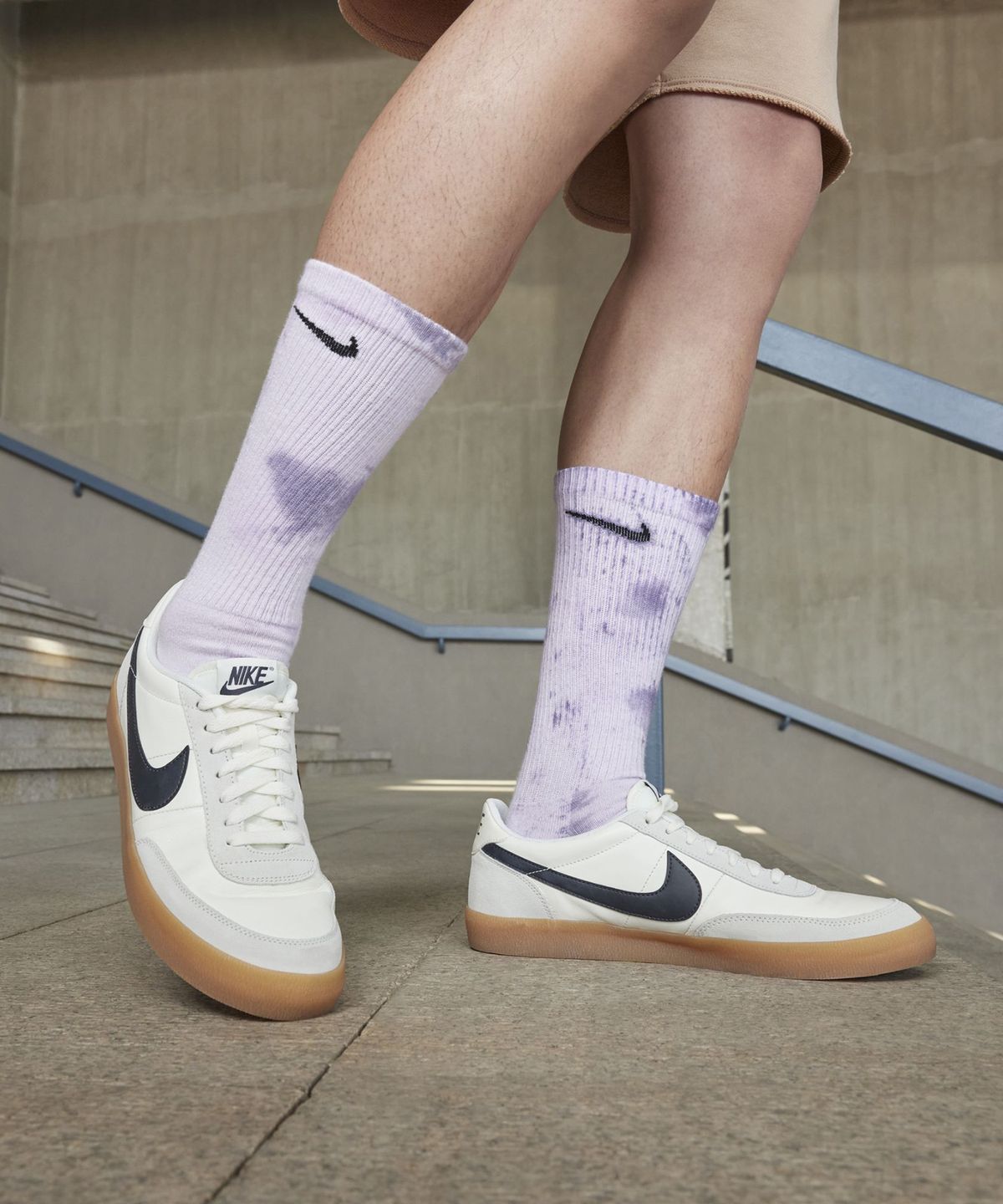 나이키(NIKE) 킬샷 2 레더 M - 세일:검 옐로우:오일 그레이 / 432997-121