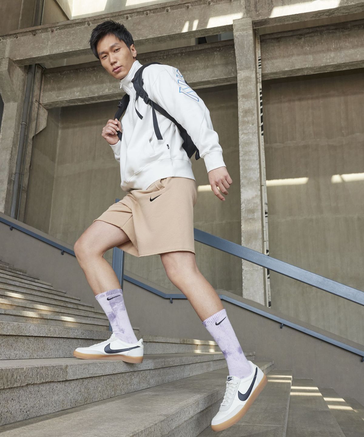 나이키(NIKE) 킬샷 2 레더 M - 세일:검 옐로우:오일 그레이 / 432997-121
