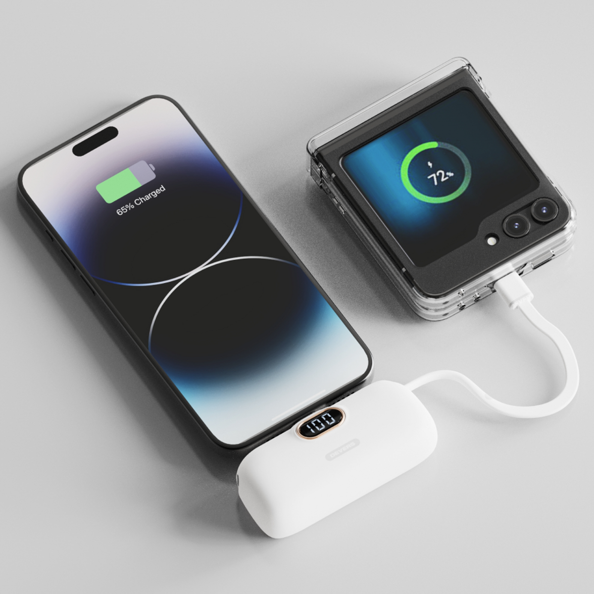 디버스(DEVERS) 도킹형 5000 mAh 2in1 휴대용 기내사용 여행용 보조배터리