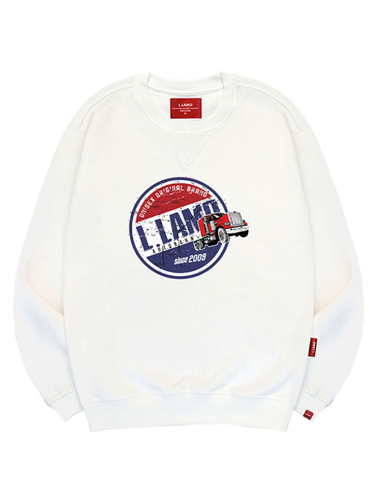 엘라모(LLAMO) 아우토반 맨투맨 남녀공용 빅사이즈 S~4XL