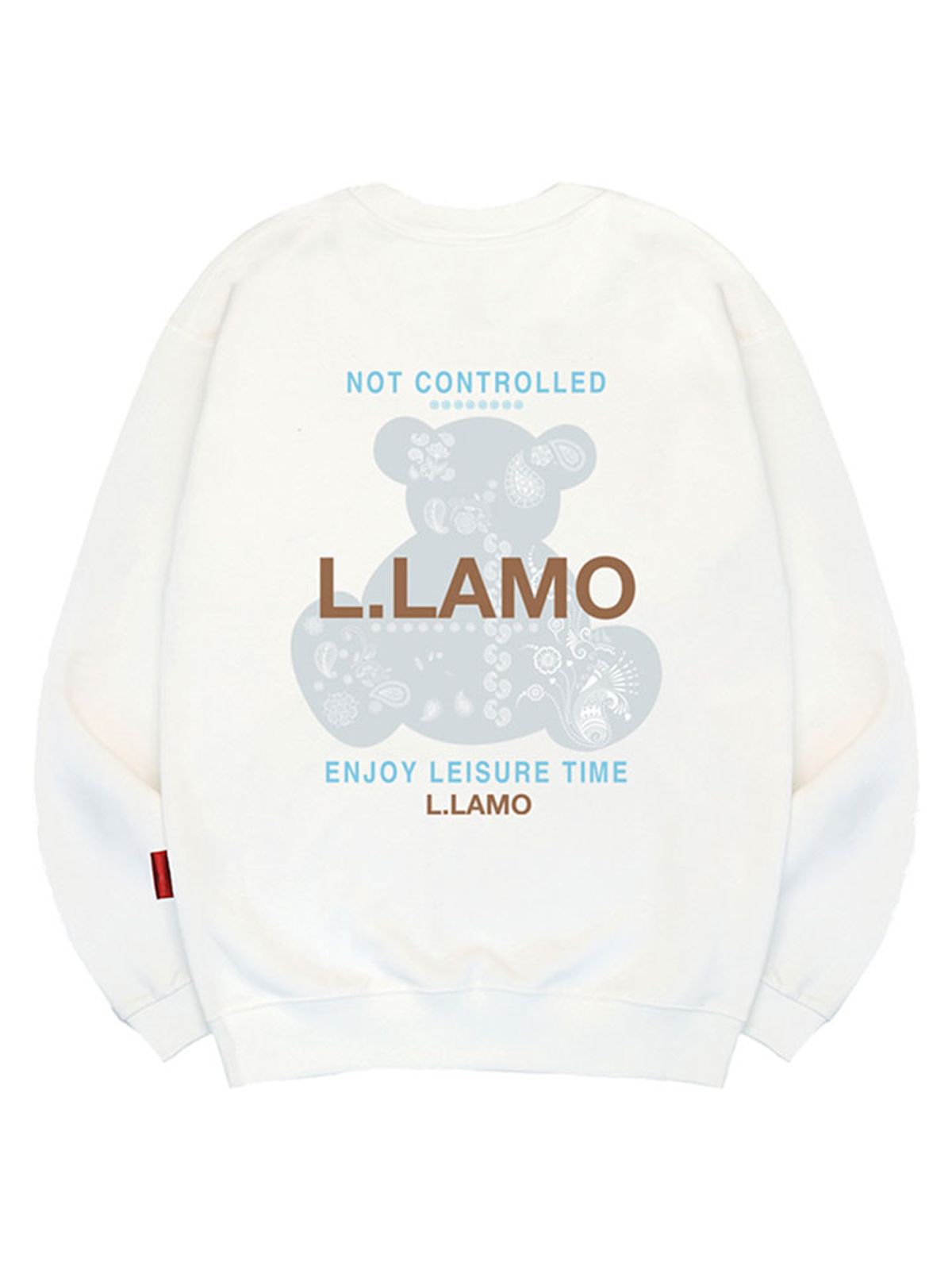 엘라모(LLAMO) 데코베어 맨투맨 남녀공용 빅사이즈 S~4XL