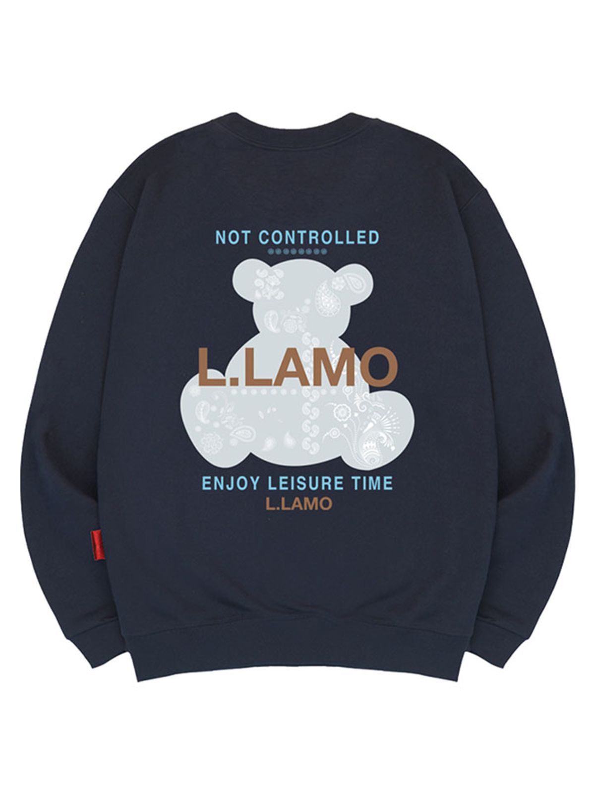엘라모(LLAMO) 데코베어 맨투맨 남녀공용 빅사이즈 S~4XL