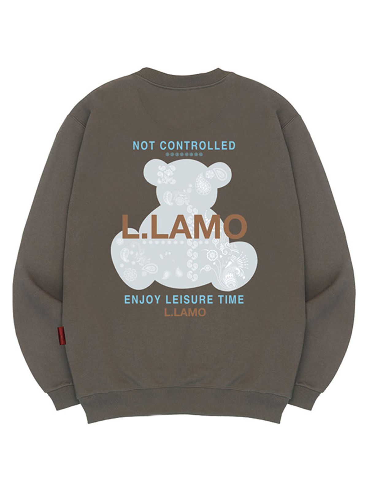 엘라모(LLAMO) 데코베어 맨투맨 남녀공용 빅사이즈 S~4XL