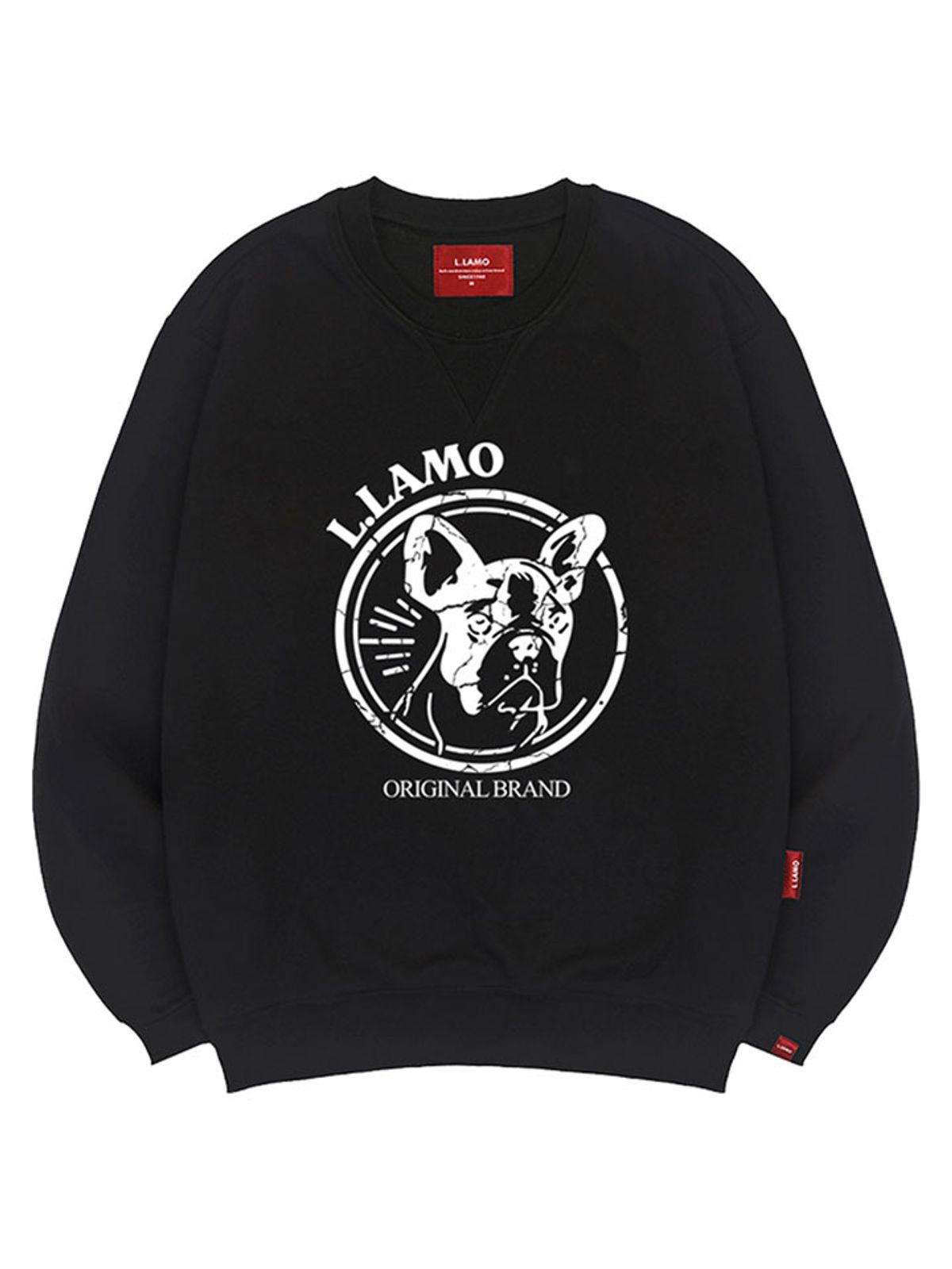 엘라모(LLAMO) 러블리불독 맨투맨 남녀공용 빅사이즈 S~4XL