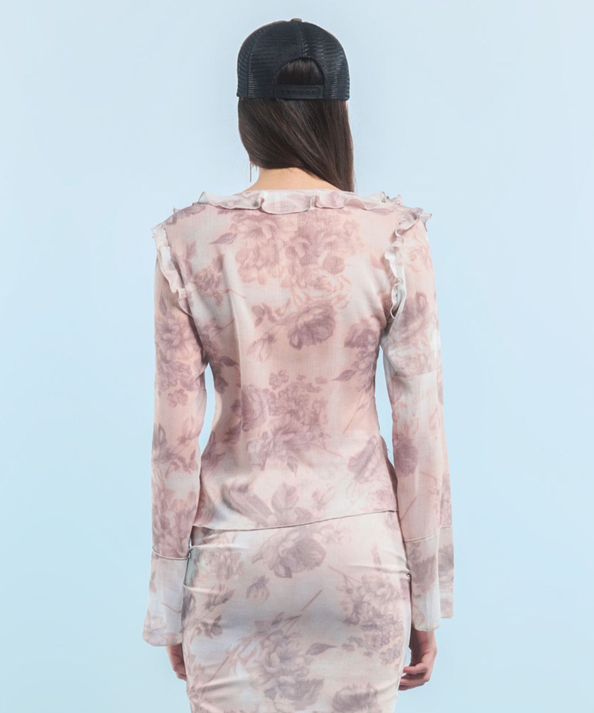 2000아카이브스(2000ARCHIVES) RUFFLE BLOUSE (FLOWER)