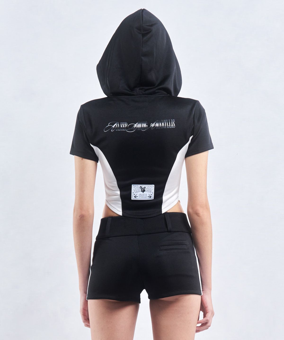 2000아카이브스(2000ARCHIVES) CORSET LINE ZIP HOODIE (BLACK)