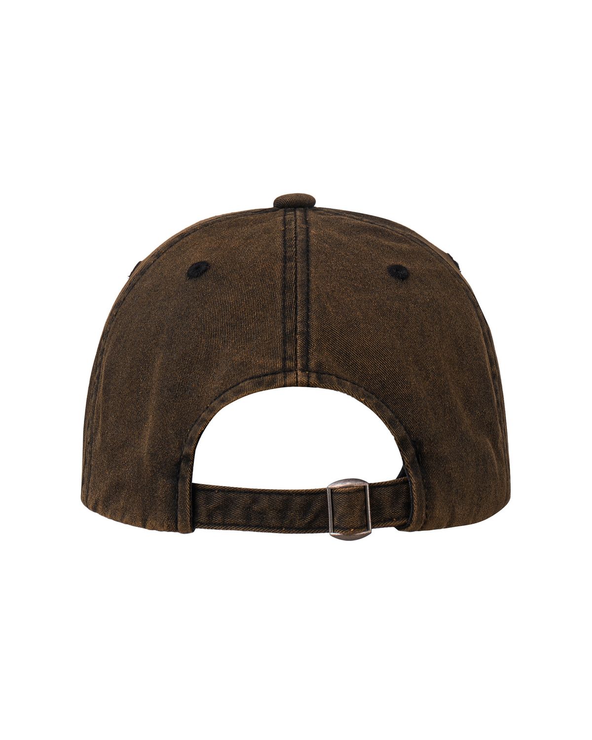 에이이에이이(AEAE) WEB LOGO DAMAGED CAP [DARK BROWN]