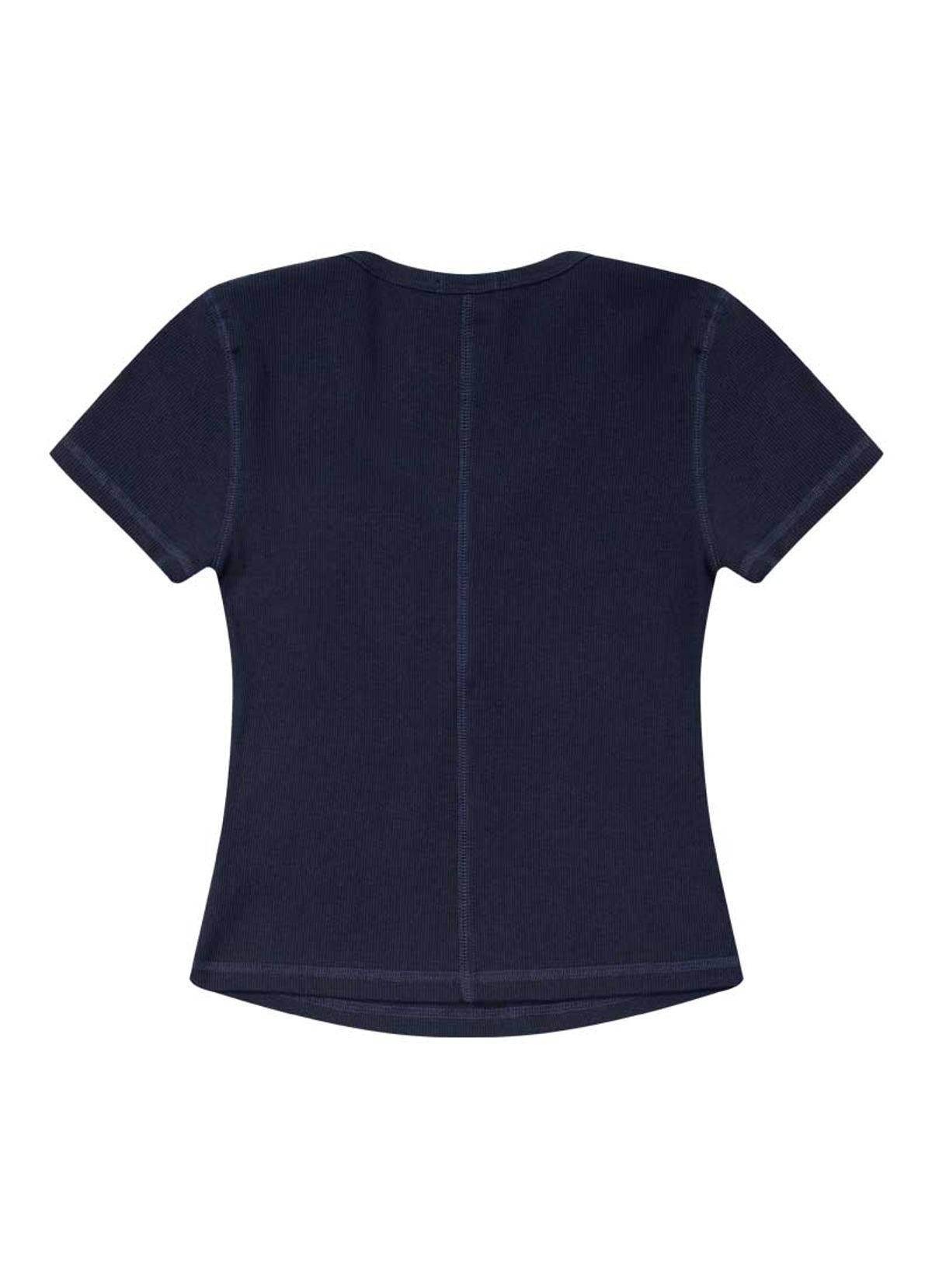 애즈온(ASON) LEAF BUTTON T / NAVY
