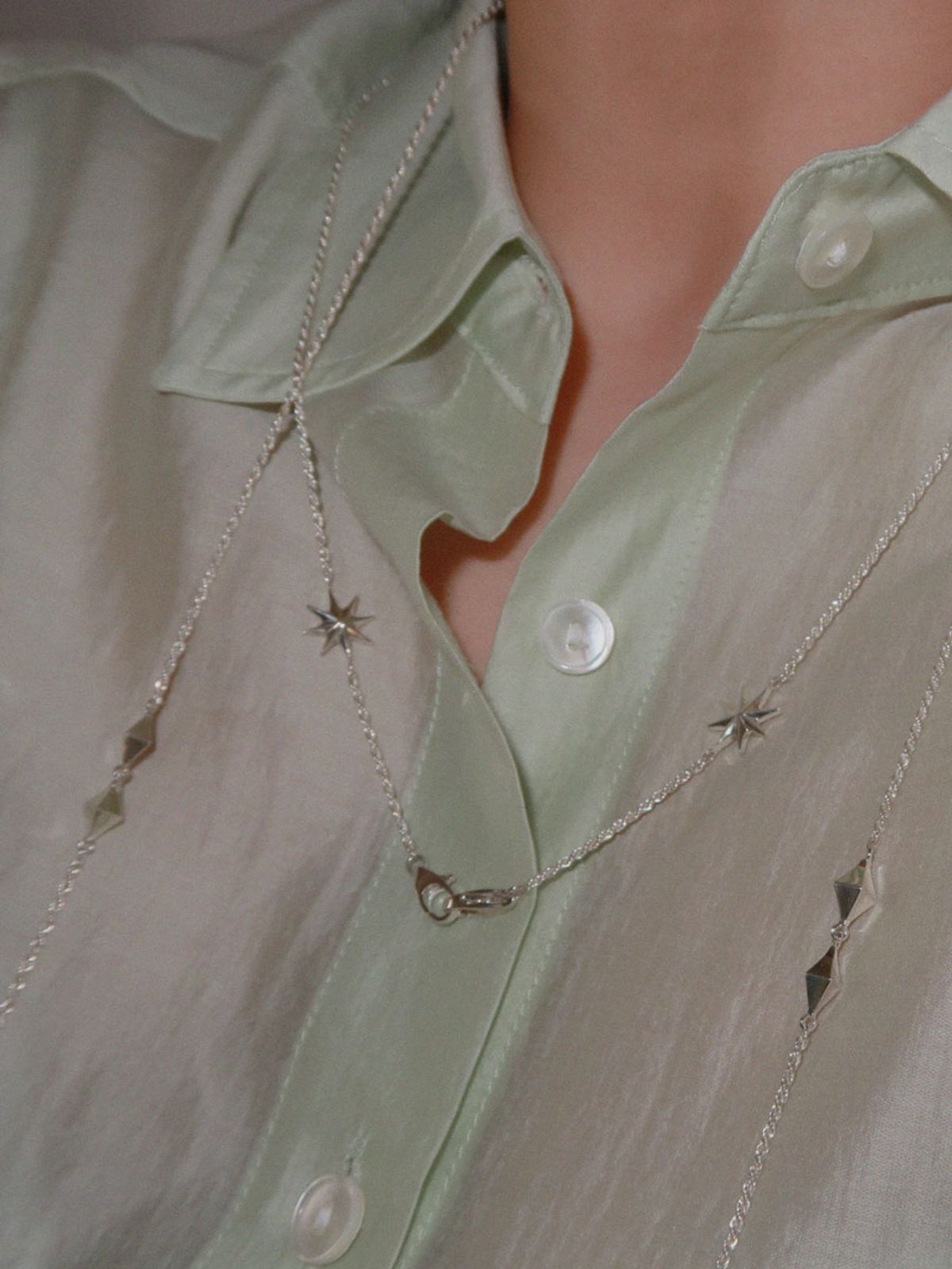 마호가니(MAHOGANI) BABY STAR GLASSES NECKLACE