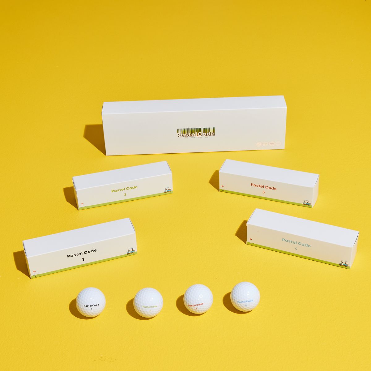 파스텔 코드(PASTELCODE) 파스텔코드 3피스 비거리 고반발 골프공 16볼세트 2BOX 화이트,옐로우