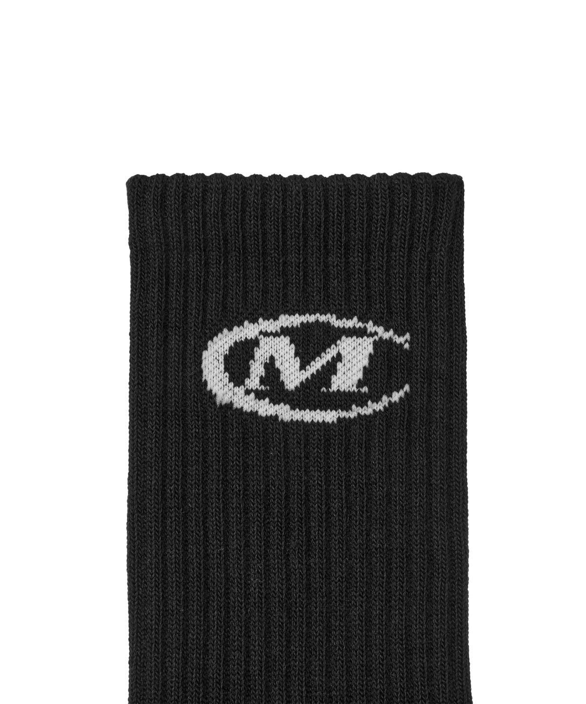 미학(MIHAK) 심볼 로고 양말 (BLACK)