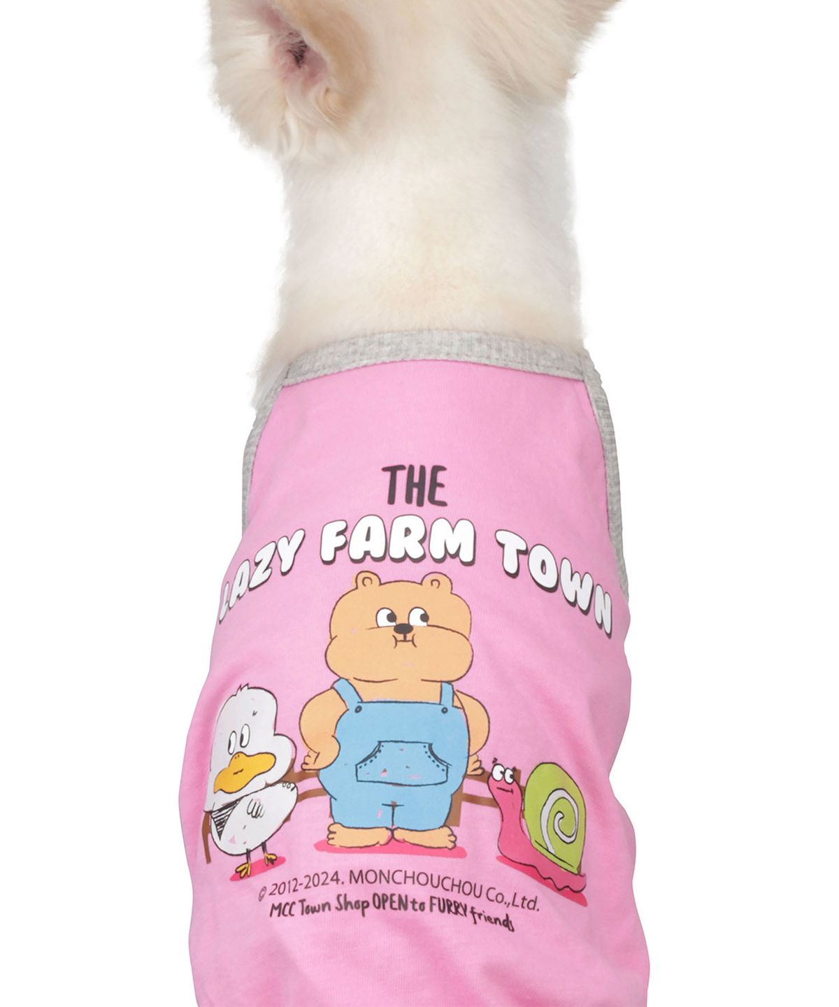 몽슈슈(MONCHOUCHOU) Lazy Farm Sleeveless_Pink