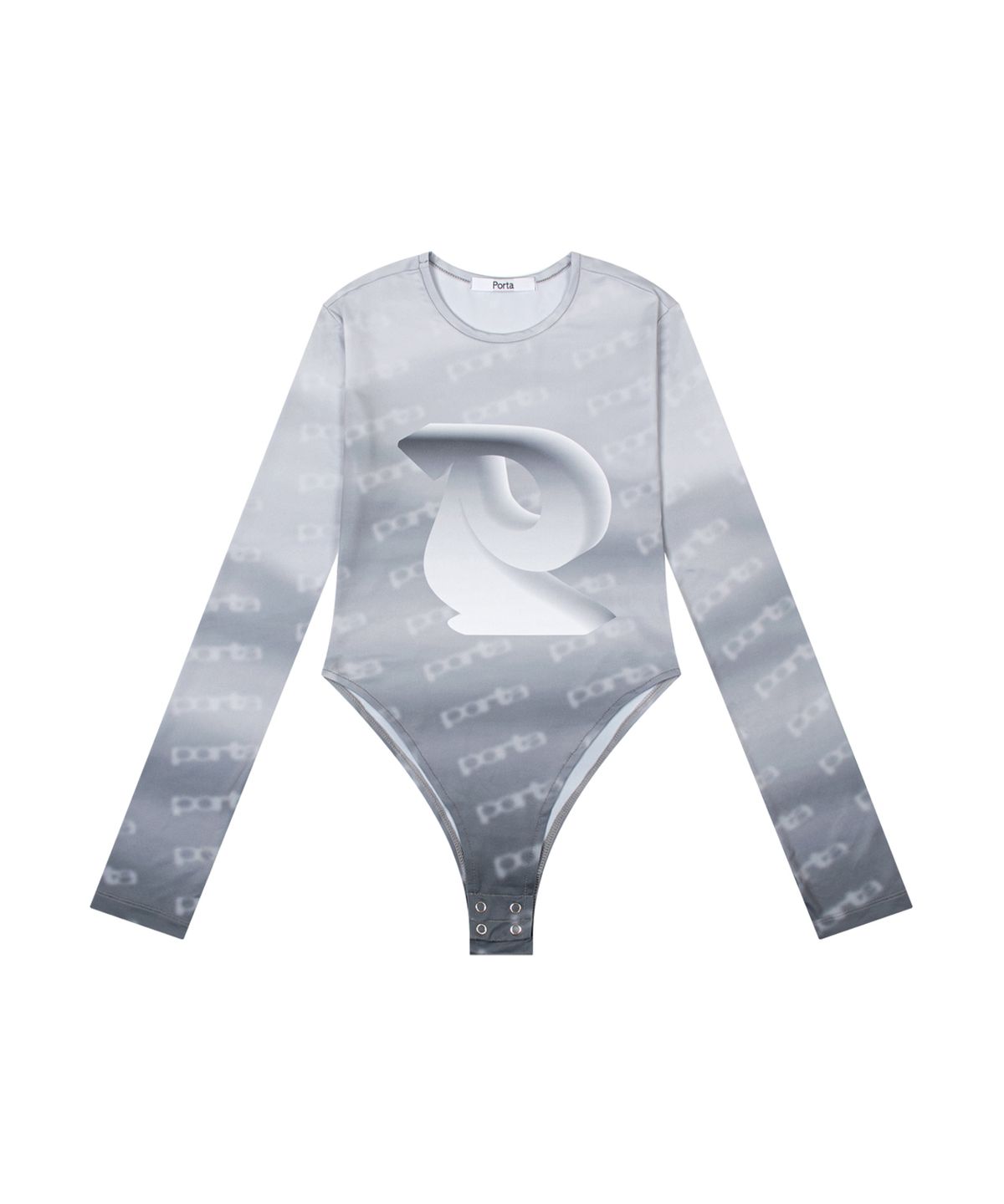 더포르타(THEPORTA) PORTA GRAPHIC BODYSUIT, GREY