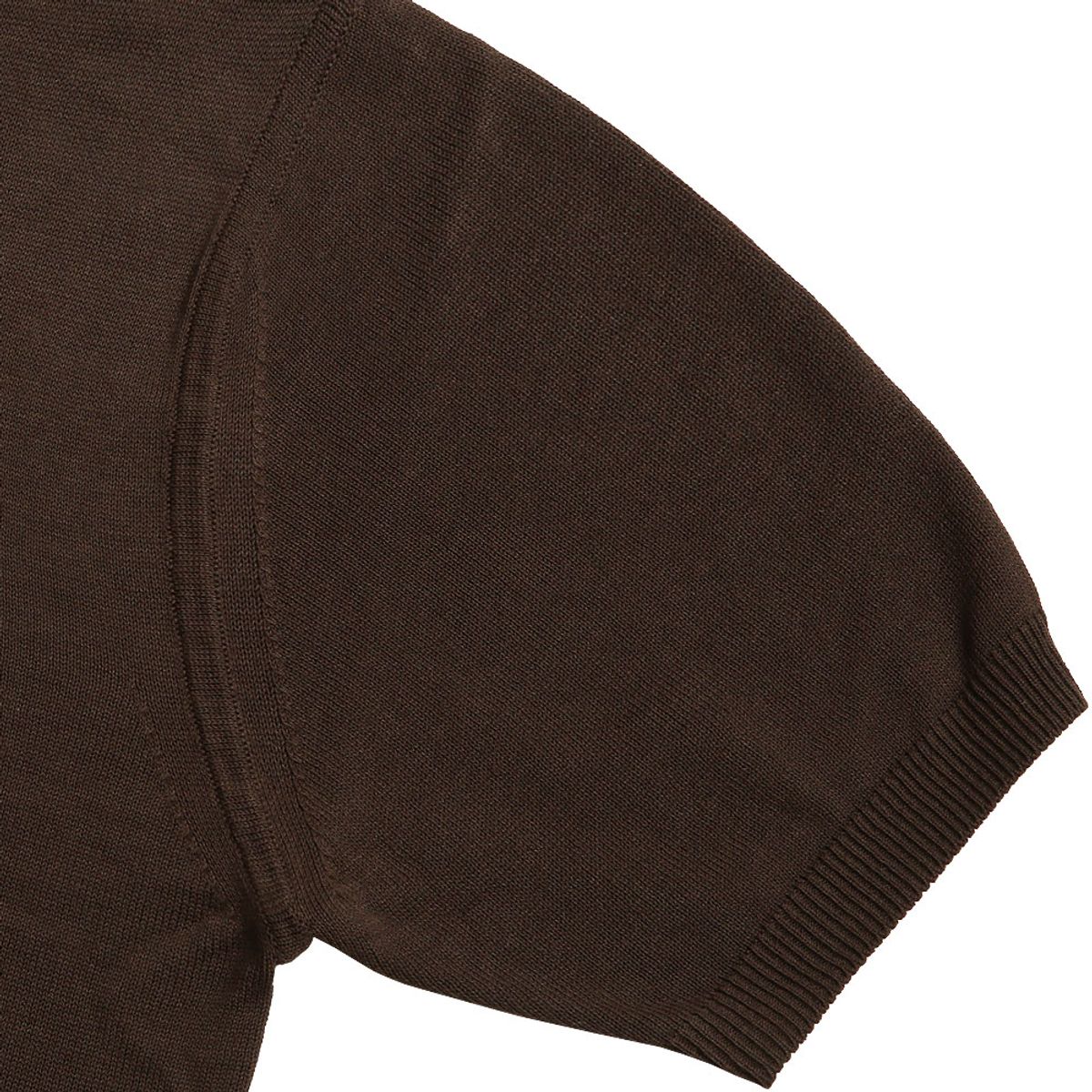 솔티(SORTIE) Essential Comfort Open Collar Knit (Brown)