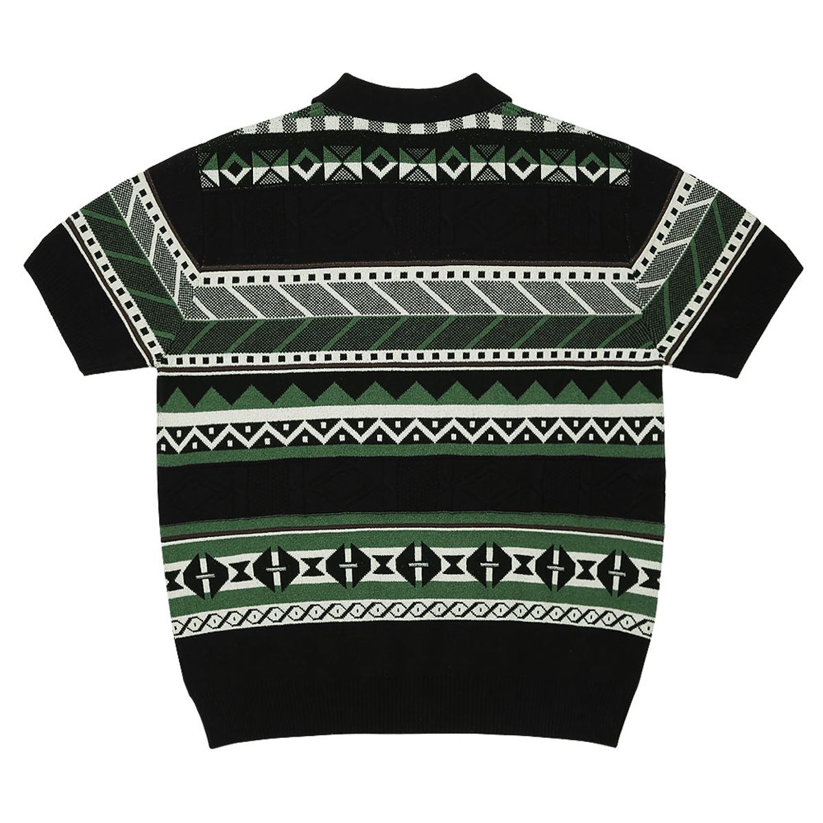 솔티(SORTIE) Jacquard Summer Polo Knit (Black)