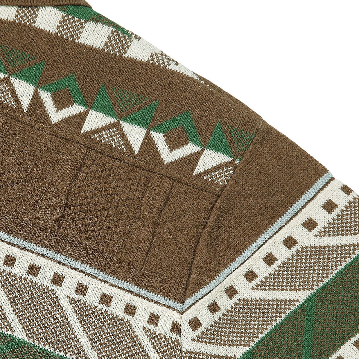 솔티(SORTIE) Jacquard Summer Polo Knit (Brown)