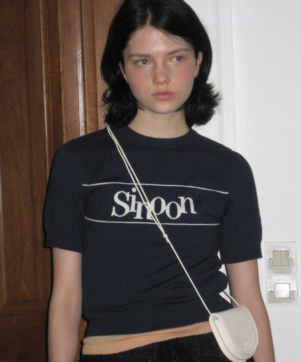 MUSINSA公式 | SINOON Sinoon Logo Half Knit (Pink)