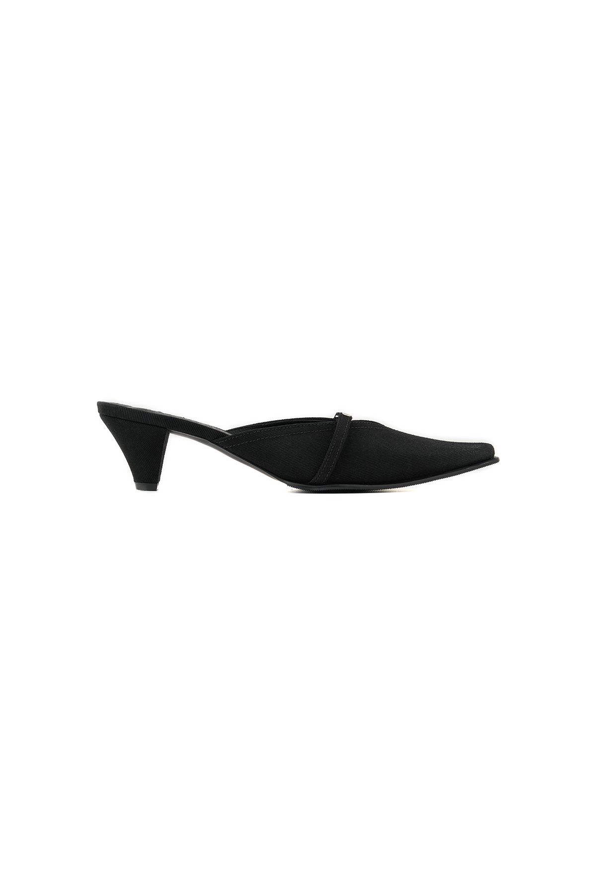 포트리스(4TRESS) ESSENTIAL WAXED MULES 01 BLACK