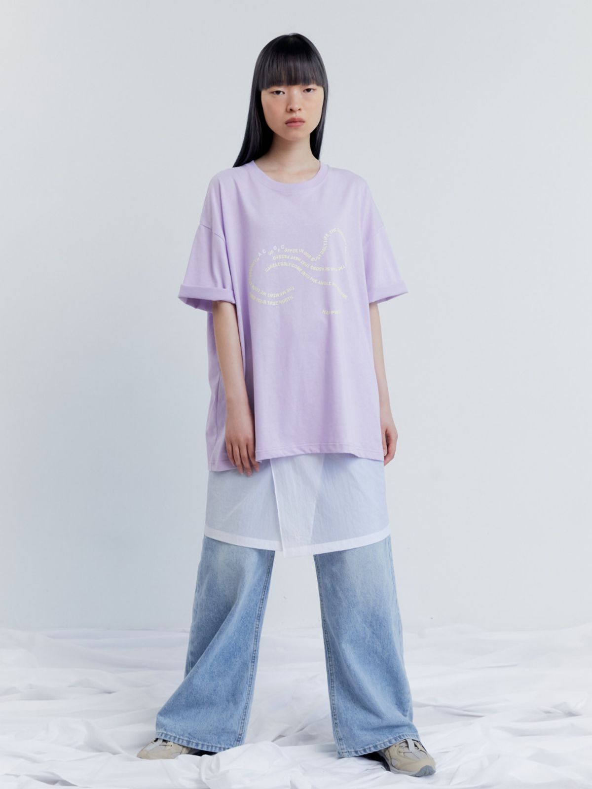 아코크(ACOC) Haze Sheer Wrap Skirt_White