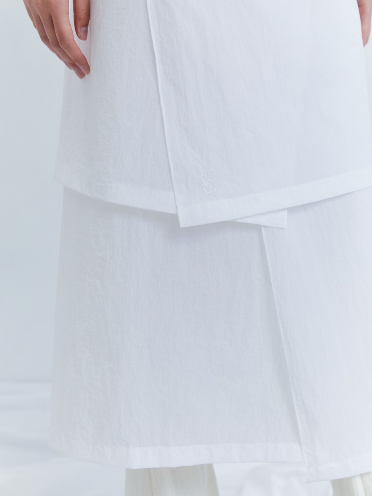 아코크(ACOC) Haze Sheer Wrap Skirt_White
