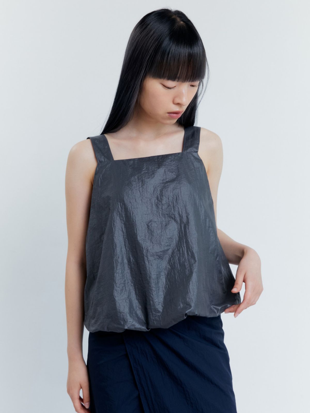 아코크(ACOC) Cloud Sleeveless Top_Charcoal