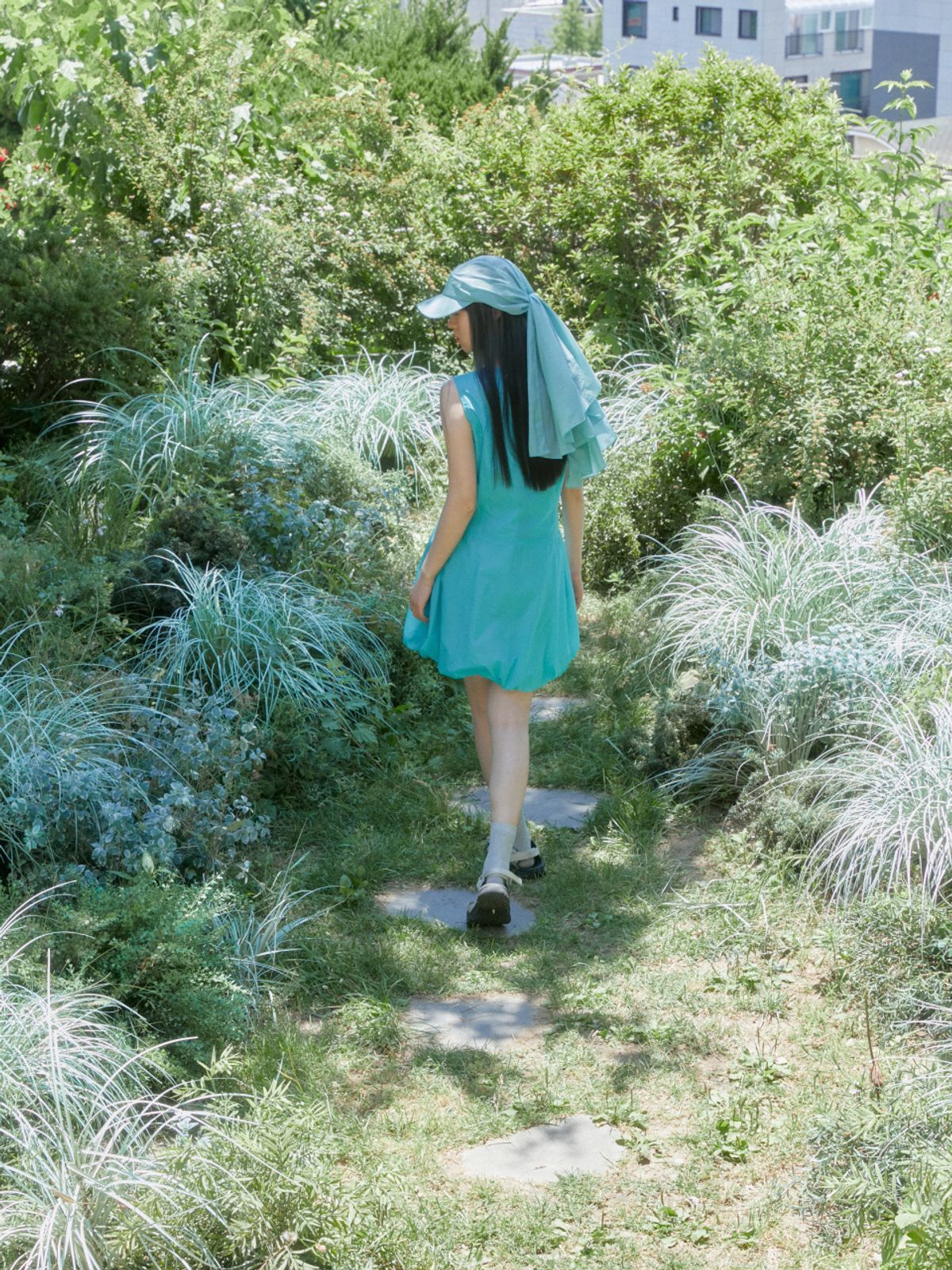 아코크(ACOC) Windy Balloon Dress_Blue