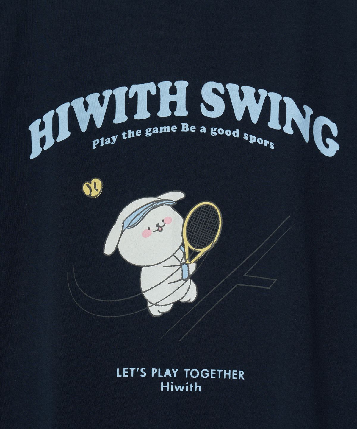 하이위드(HIWITH) 스윙 티셔츠_네이비