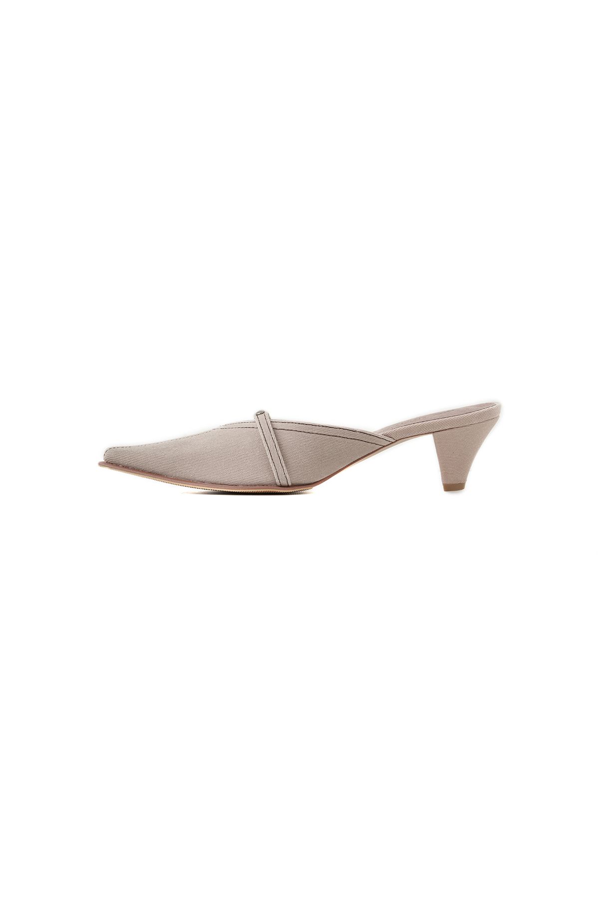 포트리스(4TRESS) ESSENTIAL WAXED MULES 01 BEIGE