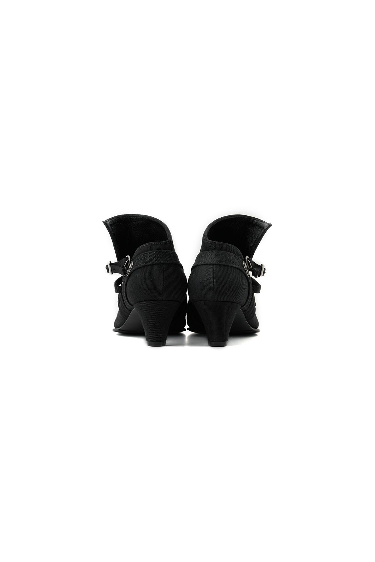 포트리스(4TRESS) ICONIC WAXED STRAPPY PUMPS 01 BLACK