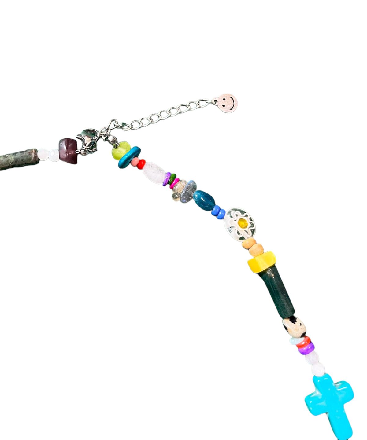 스케이터락(SK8ER ROCK) Smiley Multi Beads Necklace (Multi)