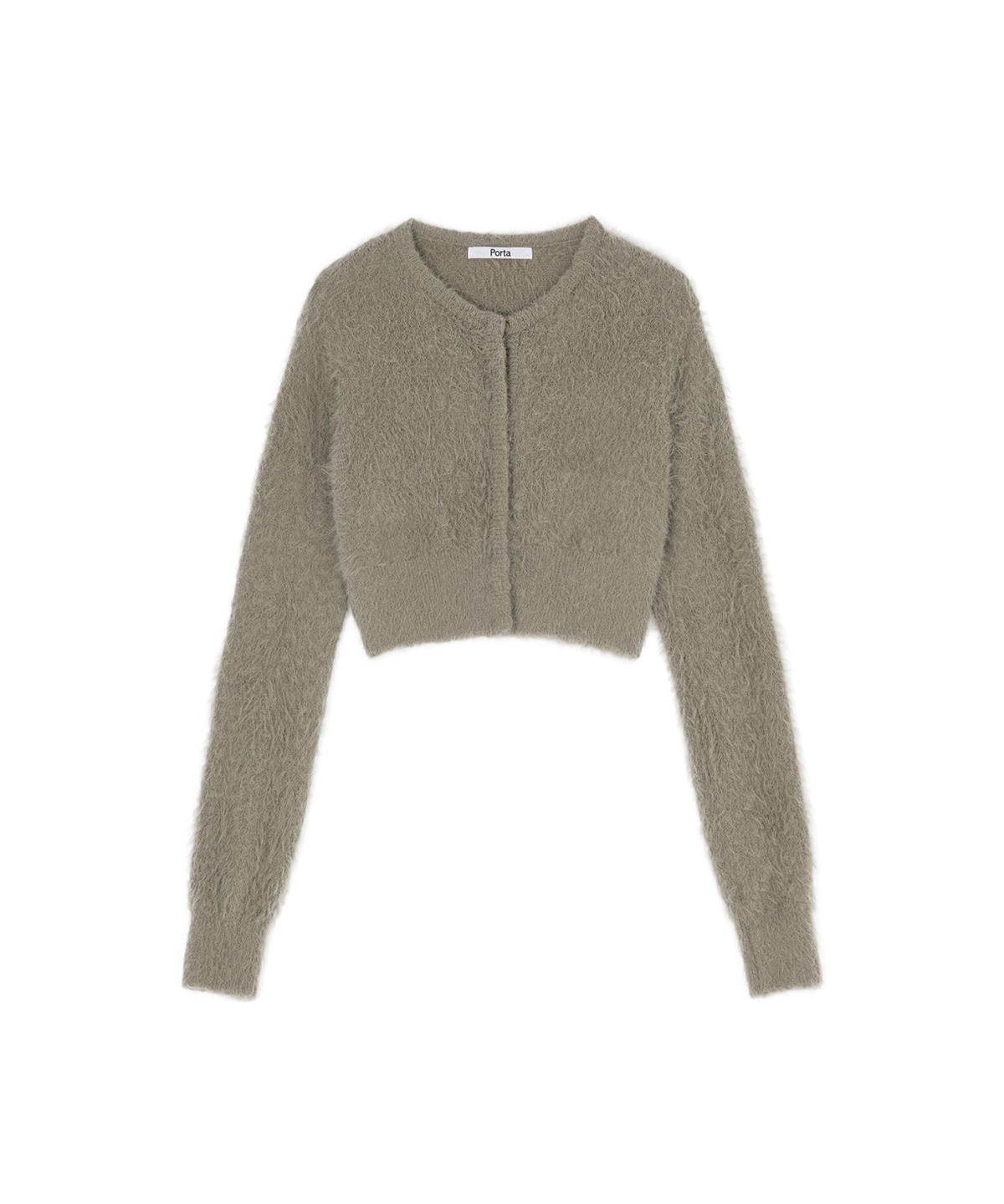 더포르타(THEPORTA) HAIRY FUR CARDIGAN, BEIGE