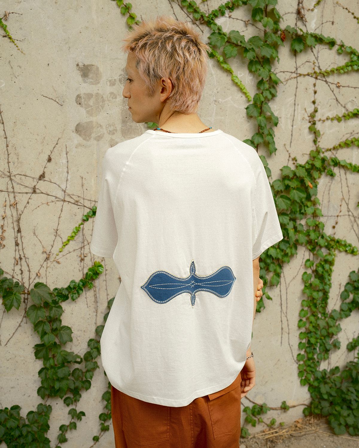 카락터(KARACTOR) Fuzzy half T-shirts / Off White