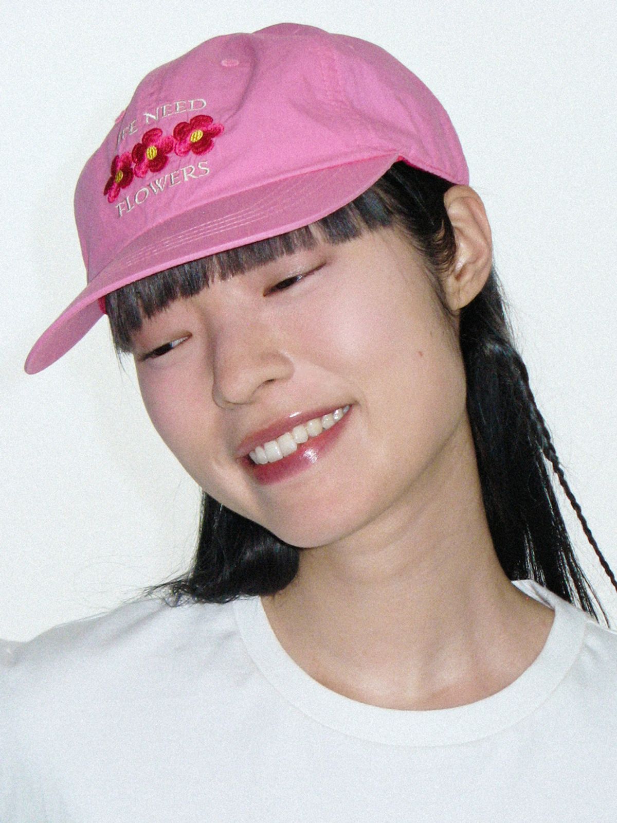 시엔느(SIENNE) Flower Ball Cap (Pink)