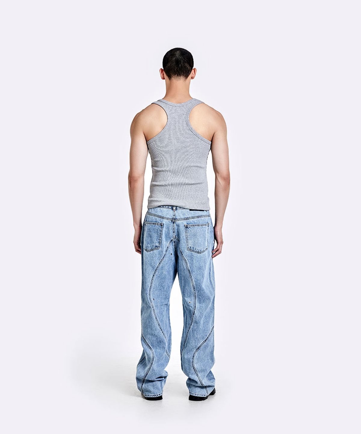 51퍼센트(51PERCENT) Metal logo sleeveless - Grey