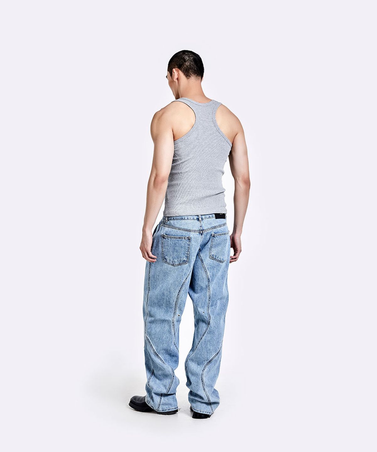 51퍼센트(51PERCENT) Metal logo sleeveless - Grey